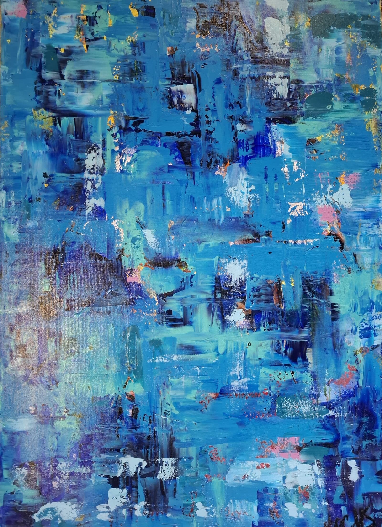 Abstract blauw