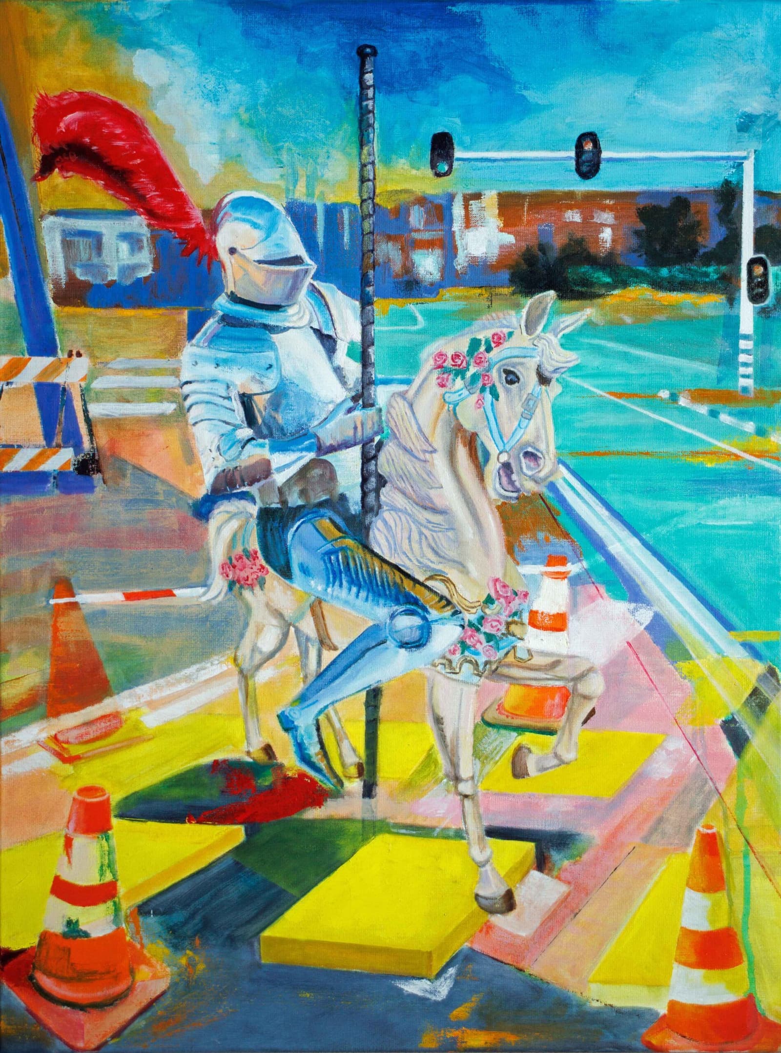 A knight and his horse