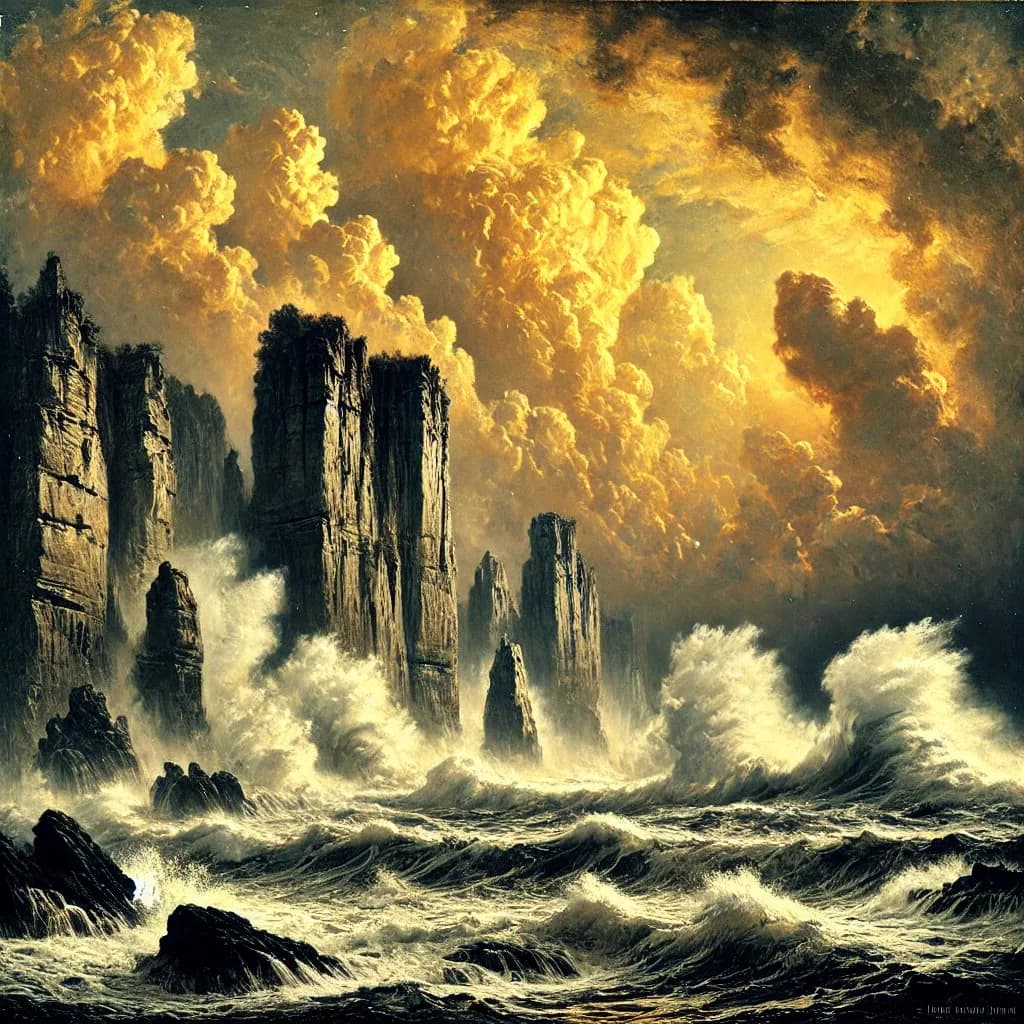 Golven van licht en schaduw