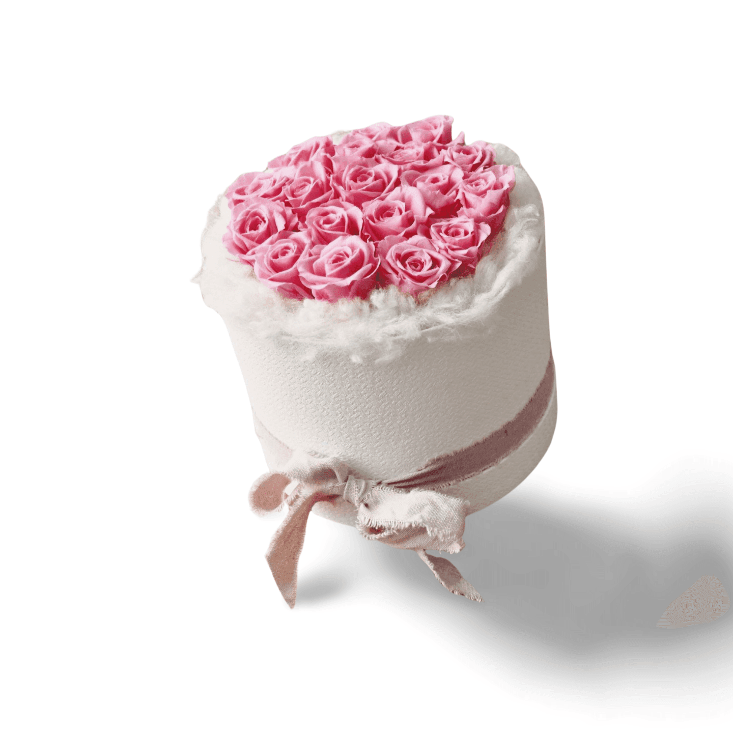 Hoedendoos met gestabiliseerde rozen