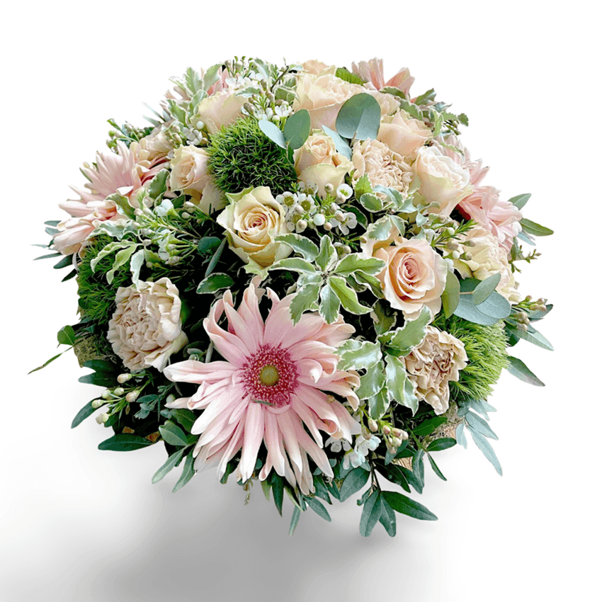 Frivole pasteltinten met gestabiliseerde bloemen