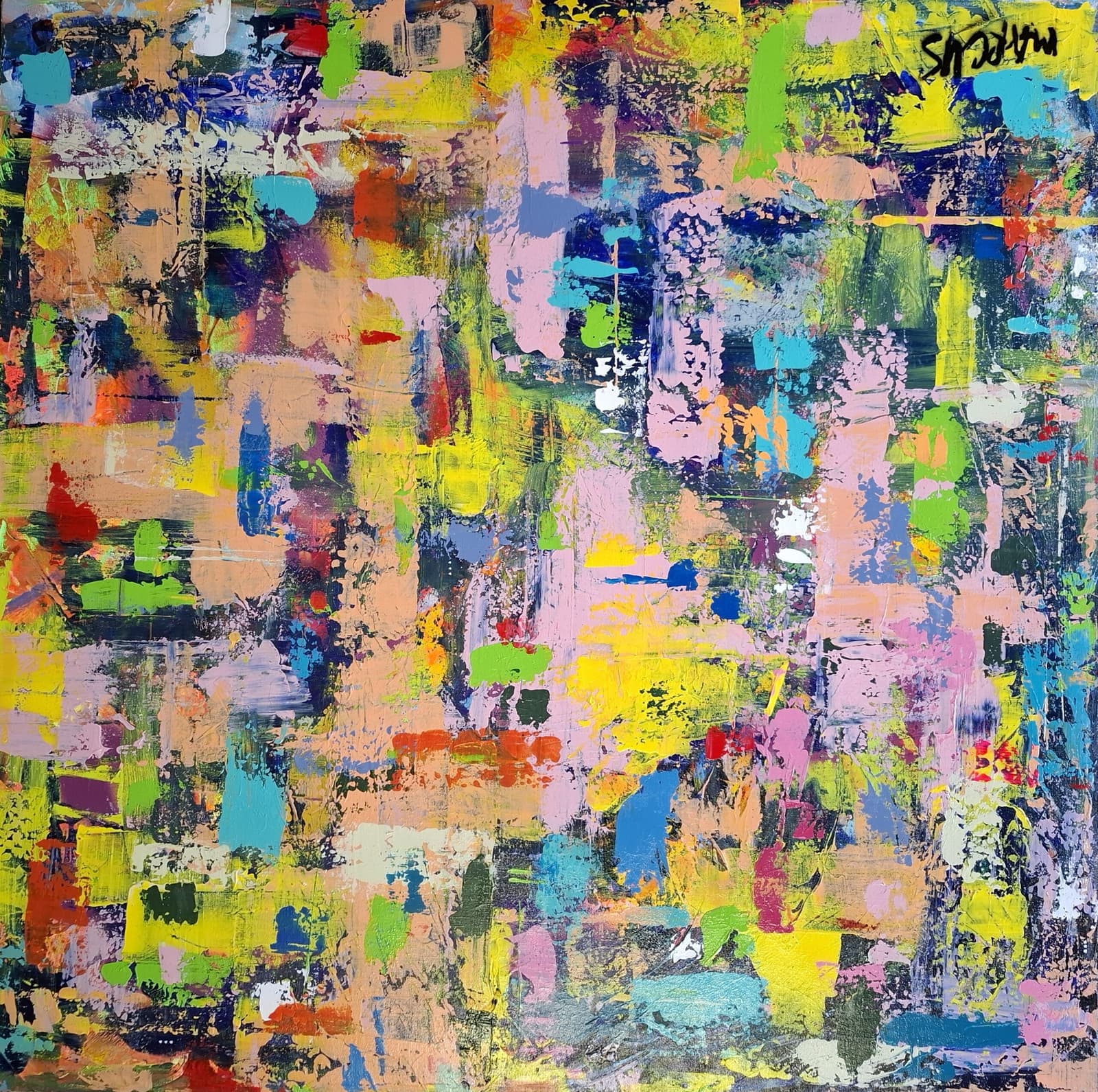 Abstract multi color